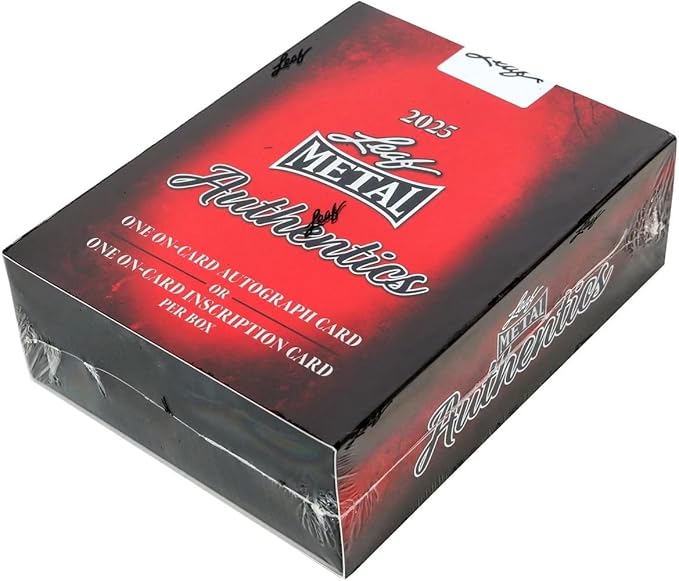 2025 Leaf Metal Authentics Volume 2 Multi-Sport Trading Card Box (Look for 1 on-Card Autograph or on-Card Inscription Autograph Per Box)