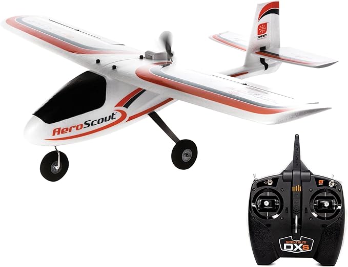 HobbyZone RC Airplane AeroScout S 2 1.1m RTF Basic (Battery and Charger Not Included) with Safe Technology HBZ380001 Airplanes (RTF) Trainers