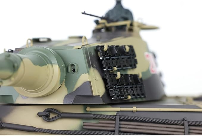 Heng Long US in Stock 2.4G 1/16 Tk7.0 Plastic RTR RC Tank Toys - German King Tiger - Shooting BB