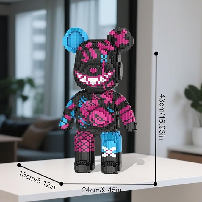 Smiley Bear Jinx Building Blocks Set Decoration Toy 6880 Pieces Gift for Adults and Kids