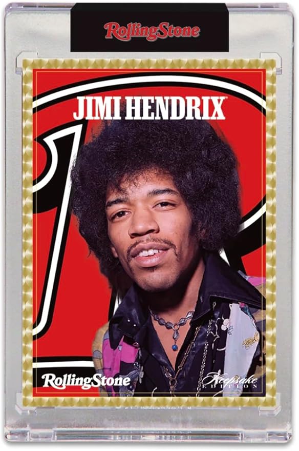 2025 Rolling Stone Jimi Hendrix Keepsake Premiere Edition Box: 1 Blind-Wrapped Card Per Box Authentic Gems &amp Metals 200 Unique Cards