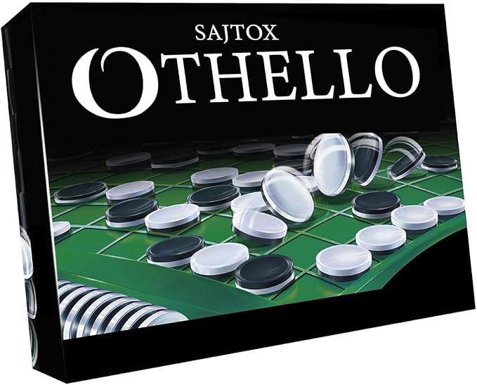 Othello Classic Strategy Board Game – Full Set for Two Players Perfect for Family Game Nights and Competitive Play