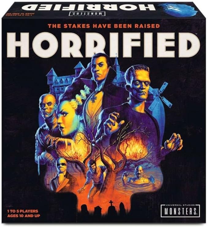 Ravensburger Horrified: Universal Monsters Immersive Strategy Board Game for Kids &amp Adults Age 10 Years Up - 1 to 5 Players