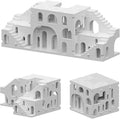 dOvOb Architectural Transformable White Castle Building Blocks Set - 1170PCS Construction Magic Maze Mode Collectible Display Set for Adults and Teenagers