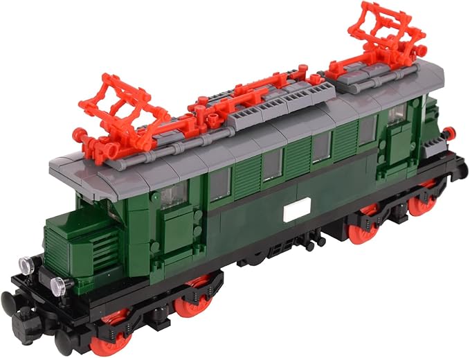 Train Carriage Building Block Kit – Classic Rail Car Model for MOC Train Sets Compatible with All Major Brick Brands Creative Add-On for Custom Railway Builds