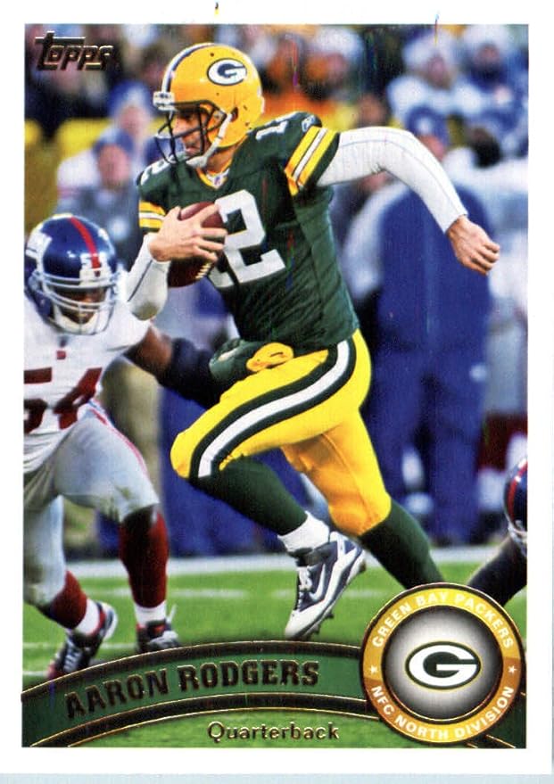 2011 Topps Football Card # 1 Aaron Rodgers - Green Bay Packers - NFL Trading Card in a Protective Case!