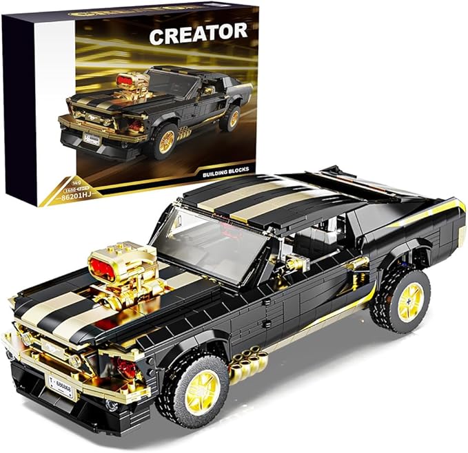 1:10 MOC Sports GTRS Car Building Blocks Toys Boys or Adults Kits Building Set Raceing Car ModelCars for Boys Age 14(1680 Pieces)