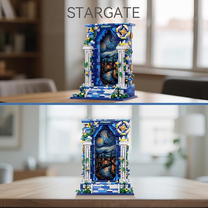 DAHONPA Micro Mini Illusion Starry Sky Gate Building Block Set Intelligence and Stress Relief Brick Toy 1745 Pieces Gifts for Kids and Adults