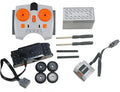 4 Pcs Train Motor kit Power Function Train Motor Set Science and Technology Power Function Kit Remote Battery Box Receiver Set