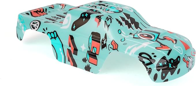 SummitLink Custom Body Compatible for 1/10 Scale RC Car or Truck (Truck not Included) (Graffiti Blue)