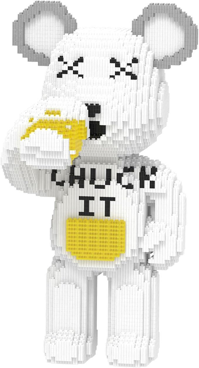 Beer Bear Building Blocks (8235 PCS) 3D Micro Animal DIY Bear Building Blocks for Adults &amp Teenager Creative Toys Ideal Gift for Family &amp Friends