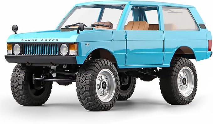 MN-168 1/12 RC Crawler Ranger Rover 1970 RC Truck 4x4 Off Road Car 2.4GHz RC Rock Climber Vehicles with 7.4V 1200mAh Battery RTR for Adults (Blue)