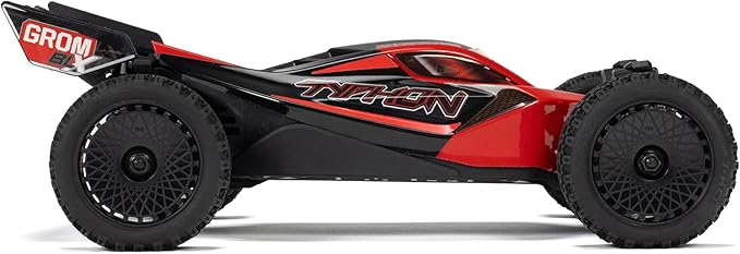 ARRMA RC Car Typhon GROM 4X4 223S BLX BRUSHLESS Small Scale Buggy RTR with DSC Battery &amp Charger Included RED ARA2306ST1