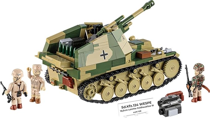 COBI Historical Collection WWII Sd.Kfz. 124 Wespe Tank Building Set 855 Pieces