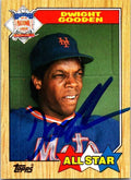 Sports Memorabilia Autograph Warehouse 246680 Doc Gooden Autographed Baseball Card - New York Mets 1987 Topps - No. 603 All Star