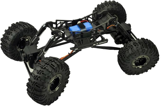 Redcat Racing Danchee Ridgerock 1/10 Scale 4WD Electric RC Rock Crawler – RC Truck RTR with 2.4GHz Radio Dual Motors 4-Wheel Steering USB Charger with RC Crawler Li-ion Battery