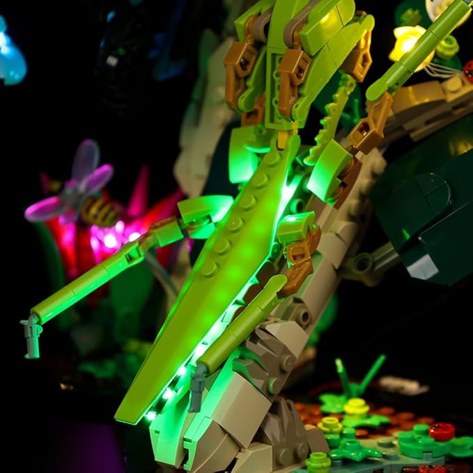 Kyglaring LED Light for Lego 21342 The Insect Collection Creative Lighting Kit NO Lego Blocks Set (Classic Version)