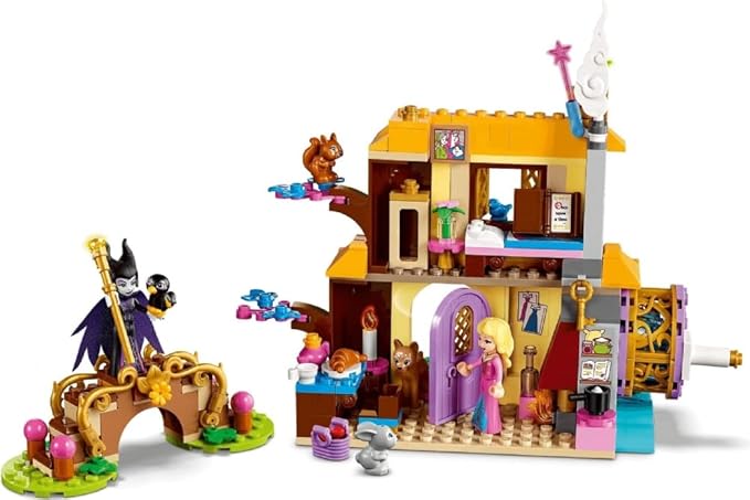 LEGO Disney Aurora’s Forest Cottage 43188 Sleeping Beauty Building Kit for Kids A Fun Holiday Present or Birthday Gift for Disney Princess Fans (300 Pieces)
