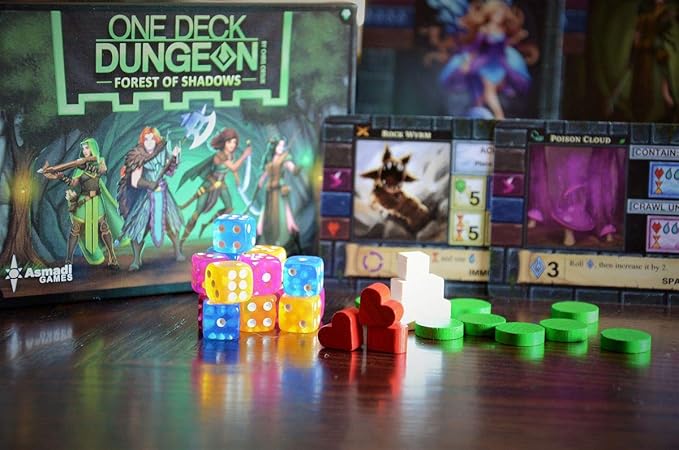 Asmadi Games One Deck Dungeon: Forest of Shadows Board Games  Green