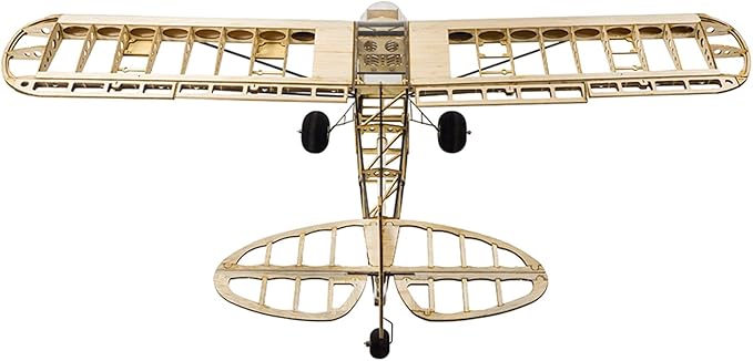 Dancing Wings Hobby S38 Savage Bobber 1000mm Wingspan Balsa Wood Airplane KIT/KIT+Power Combo - KIT Black