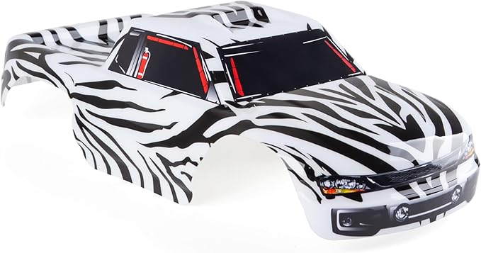SummitLink Custom Body Compatible for 1/10 Scale RC Car or Truck (Truck not Included) (Zebra)
