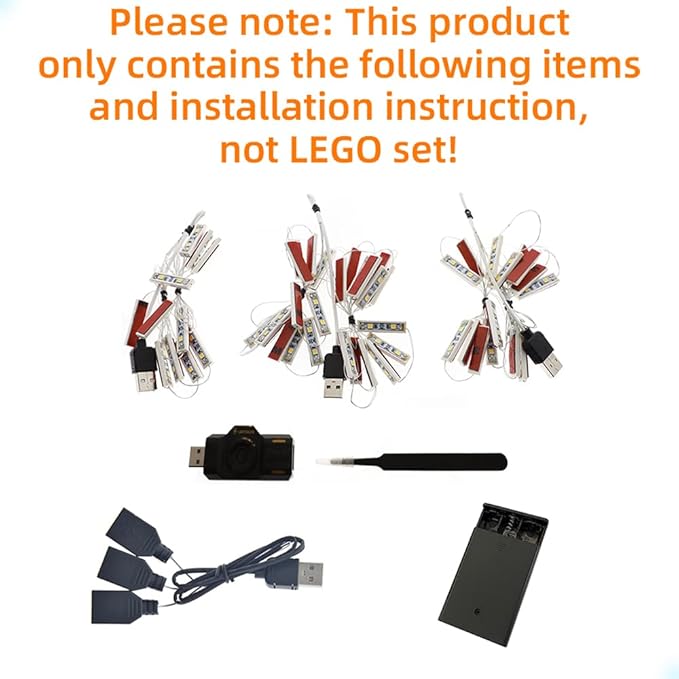 LED Light Kit Compatible with Lego Titanic - Lighting Set for Creator 10294 Building Model (Model Set Not Included)
