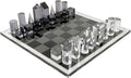 Tizo Design Elegant 17” Lucite Chess Set Designer Lucite &amp Acrylic Pieces Modern &amp Trendy Multiple Options Available (Clear &amp Smoke)
