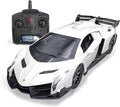 QUN FENG Remote Control RC CAR Racing Cars Compatible with Lamborghini Veneno Officially Licensed 1:24 Toy RC Cars Model Vehicle for Boys 678 Years OldWhite