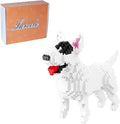 Larcele Micro Building Blocks Animal Set DIY Mini 3D Building Toy Bricks797 Pieces KLJM-05(Bull Terrier)