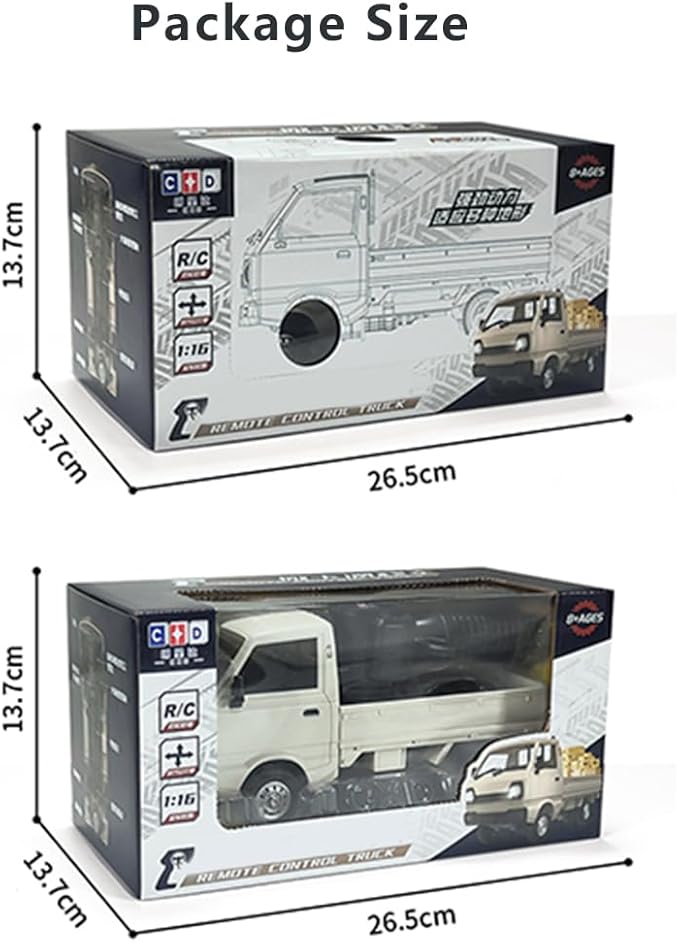 RC Mini-Truck D12mini 1/16 2.4Ghz RC Car Truck - White