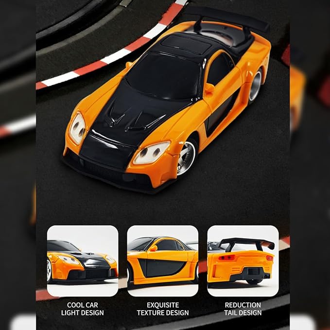 1/43 Scale RC Mini Racing Car Full Proportional Electric Mini Racing Drift Car Model with Lights (RTR) - Standard Version