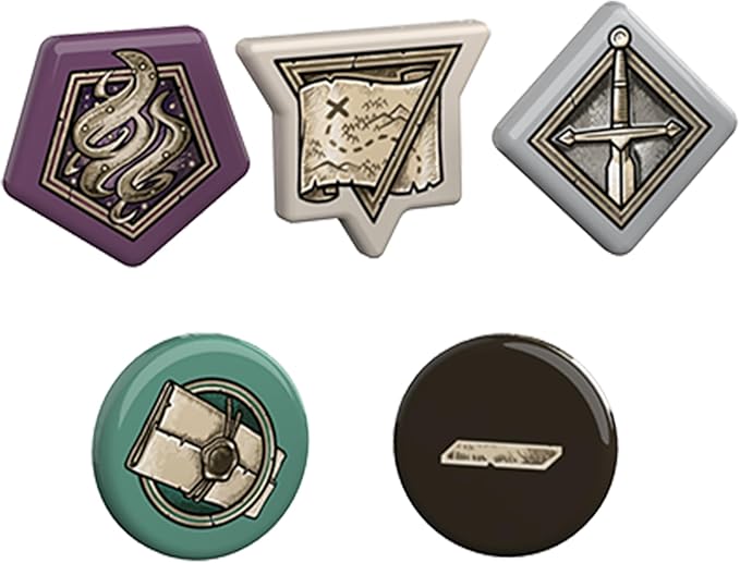 The Witcher: Path of Destiny Acrylic Tokens Replacement Tokens for Core Game Symbols – Language-Independent Ages 14+ 1-5 Players 45-90 Minute Playtime