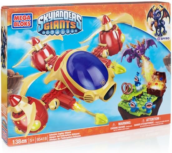 Mega Bloks Skylanders Arkeyan Copter Attack
