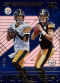 2018 Panini XR Mirrored Blue #25 Ben Roethlisberger/Mason Rudolph RC Rookie 22/25 NFL Football Trading Card Pittsburgh Steelers