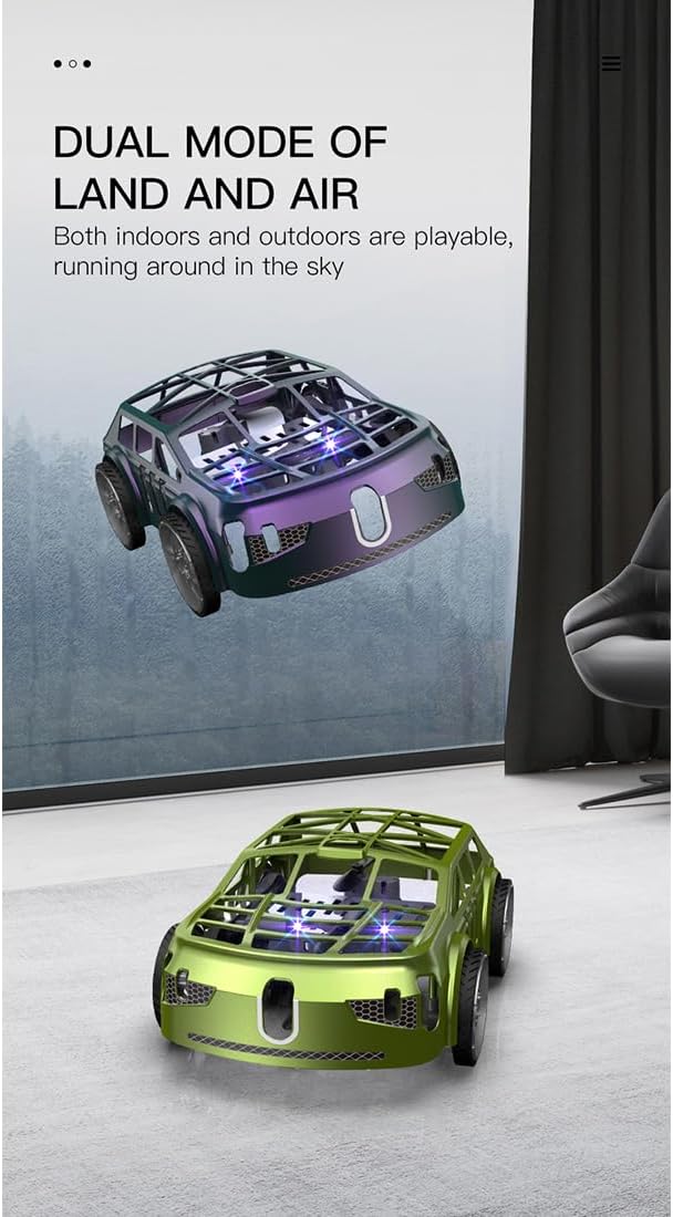 SG900PRO 2-in-1 Air-Ground Dual-Mode Remote Control Flying Car 2.4G RC Drone Car with Colorful LED Lights 2 Batteries Electric Mini RC Racing Cars for Adults Toy Gift -RTR