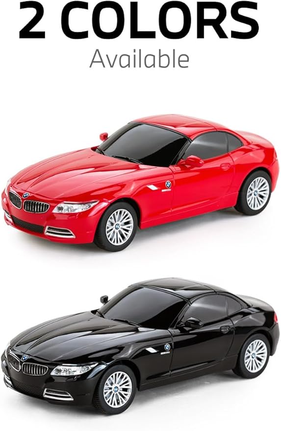 RASTAR 39700 1/24 BMW Z4 RC Car - Ideal Gifts for Play &amp Display - Officially Licensed Toy Car Model with Remote Controller for Kids Teens &amp Adults - Black