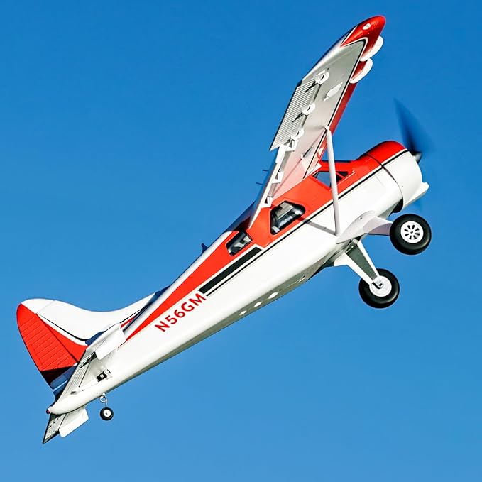 Fms Rc Plane 6 Channel Remote Control Airplane Beaver V2 2000mm (78) Wingspan with Flaps LED Water Plane Seaplane Without Float Rc Planes for Adults PNP (No Radio Battery Charger)