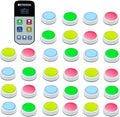 Retekess TM102 Buzzers for Trivia Games Answer Buzzers with Light Easy to Uses Rechargeable Buzzers Wireless Buzzer System for Game Show Back to School (32-Player)
