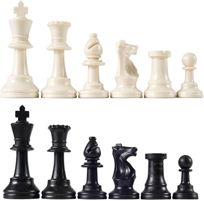 Wholesale Chess Triple Weighted Complete Tournament Chess Set with Scorebook &amp Chess Clock (Black)