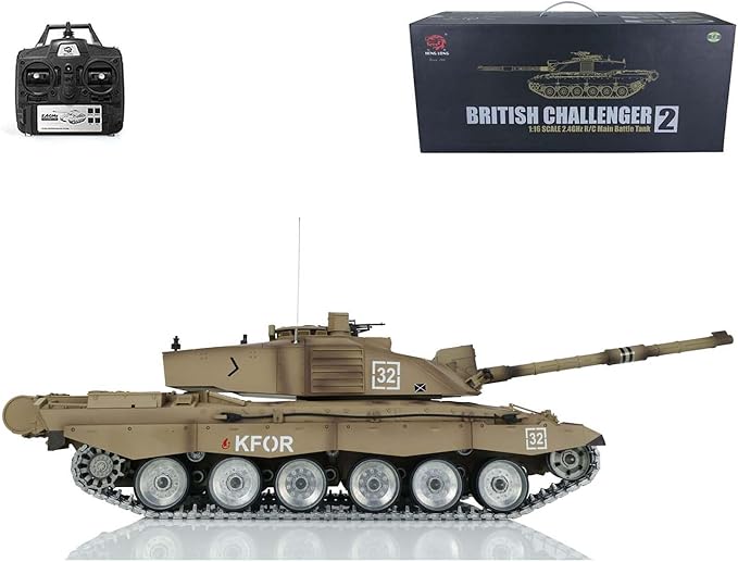 Pro Ver Henglong 1/16 7.0 Challenger Ii Rc Tank 3908 Metal Tracks W/Rubbers BB Airsoft that Shooting BB Bullets