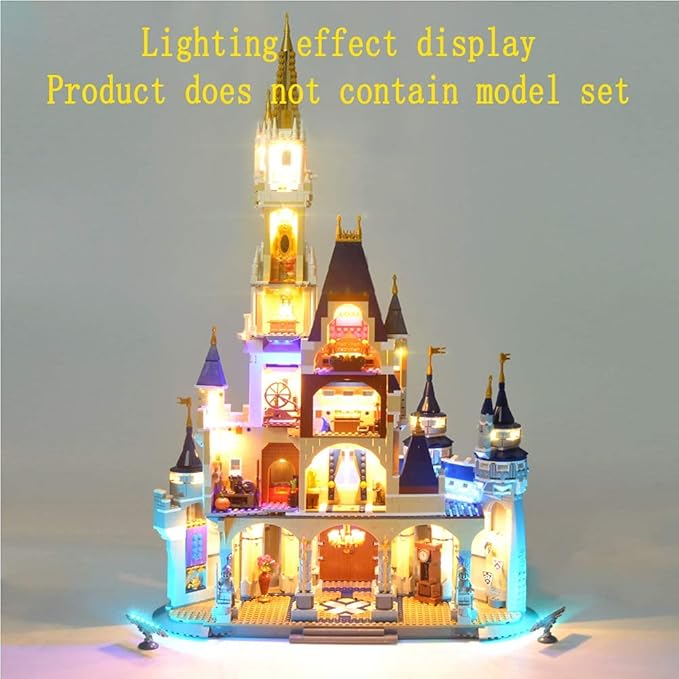 Version 2016 LED Light kit Compatible with Lego 71040 Disney Castle - Only for 71040 Cinderella Princess Castle (Model Set Not Included)
