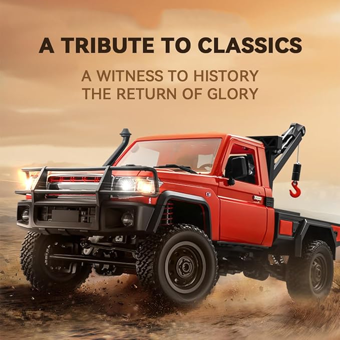 MN-82T RC Truck 1/12 RC Rock Crawler 4x4 Remote Control Pickup Off Road 2.4GHz All Terrain Proportional Throttle Steering RTR Hobby for Adult