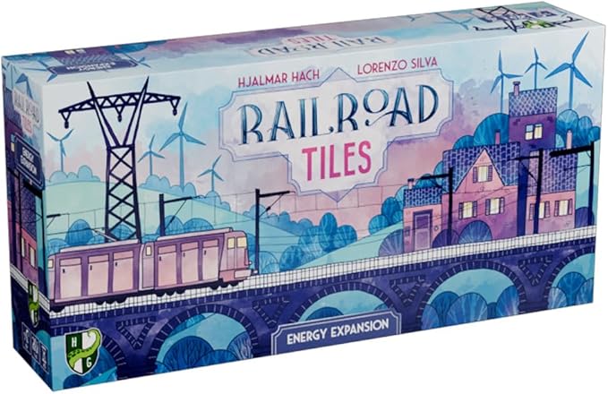 Horrible Guild | Railroad Tiles: Energy Expansion | Expansion For Placement Game With Turbines And Energy Cables | 1-4 Players | 30 Minutes