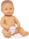 Miniland Realistic Baby Doll with Anatomically Correct Features Reborn Baby Dolls Cute Scented Body with Vanilla Perfume Comes in Polybag 12 5/8 inches Tall | Caucasian Boy