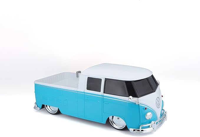 Maisto Tech R/C 1:16 Scale 2.4 GHz VW Type 2 Pick-up w/Surfboard Blue with White