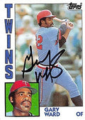 Sports Memorabilia Autograph Warehouse 247547 Gary Ward Autographed Baseball Card - Minnesota Twins 1984 Topps - No. 67