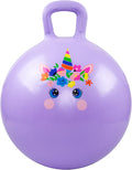 PlayZap Hopper Balls for Kids 6-12 20 Inches Bouncy Ball with Handle 20 Inflatable Bouncing Hopper 50cm Jumping Toys Garden Hopping Toys Girls Boys Gifts