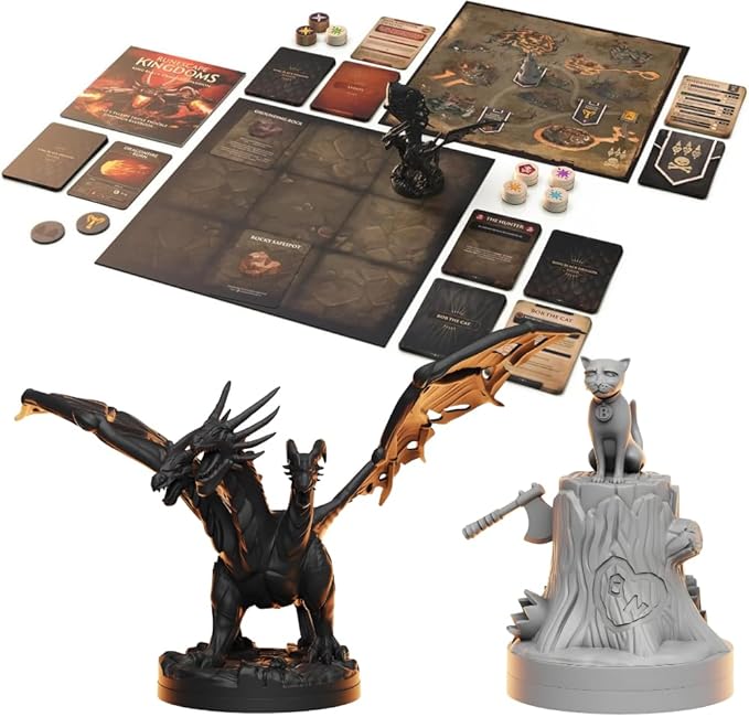 Steamforged Games RuneScape Kingdoms The Board Game Bundle: King Black Dragon Kalphite Queen TzKal-Zuk Culinaromancer and RuneScape Expansion (5 Items)
