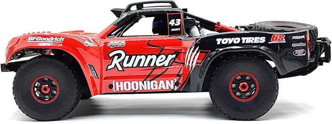 FSRC RC Truck1/7 Model TT 6S/8S Blue/Red High-Speed Off-Road Desert Truckr RC car Short-Course Truck 4WD 100km/h+(6S-RED)