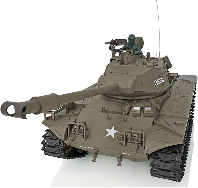Heng Long US in Stock RTR RC Tank 2.4Ghz 1/16 Scale 7.0 Plastic Walker Bulldog IR Combat Model 3839 with Lifting Barrel Sound Light Smoking Generator 340 Rotating Turret Airsoft